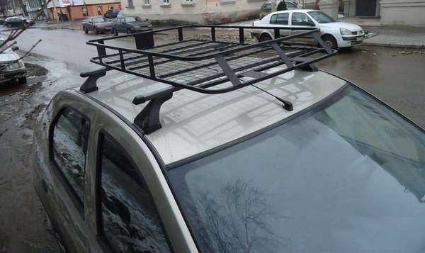 Багажник на крышу Рено Логан - как самому установить верхнее крепление для автомобиля бокса на ВАЗ