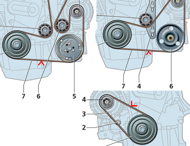 Замена ремня генератора Рено Логан 1,6 и 1,4: натяжные ролики, снятие с  кондиционером